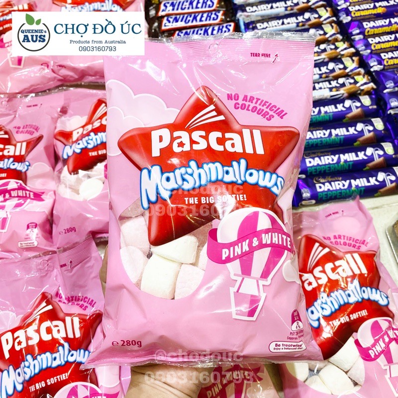 Marshmallow PASCALL 2021 Candy White Pink 280g Imported Australia