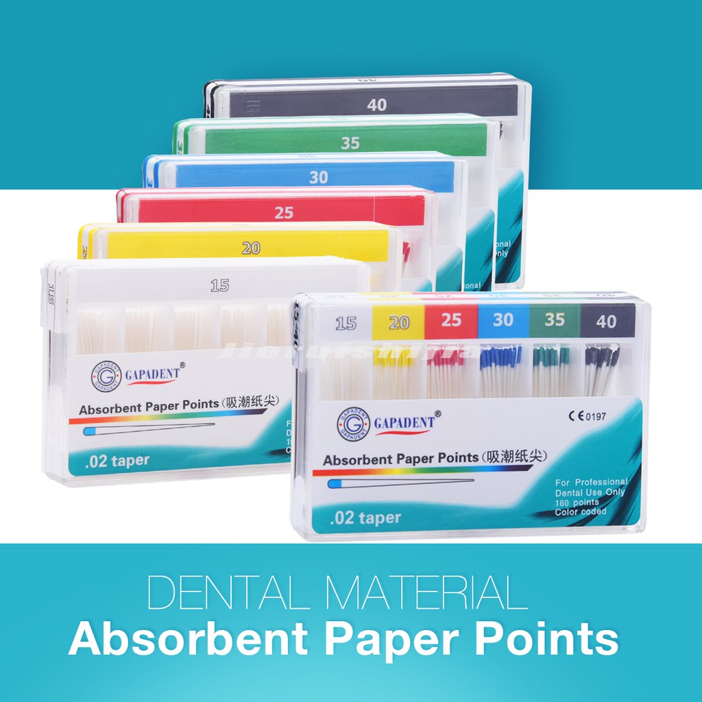 160pcs Dental Material Absorbent Paper Points Dentist Products 0.02