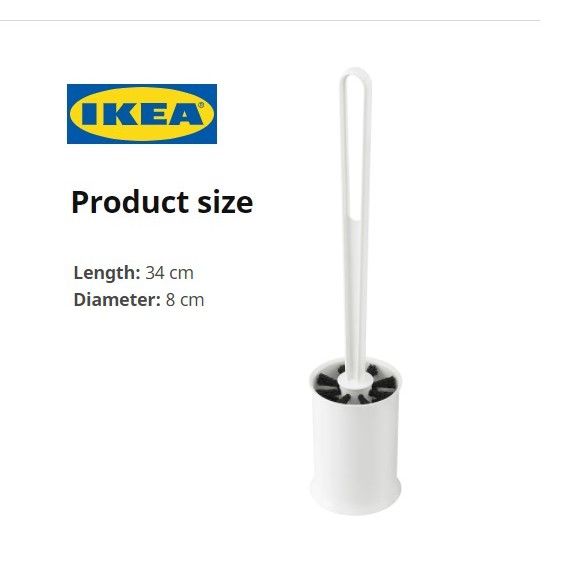 Ikea TACKAN Toilet Brush (White) Shopee Malaysia