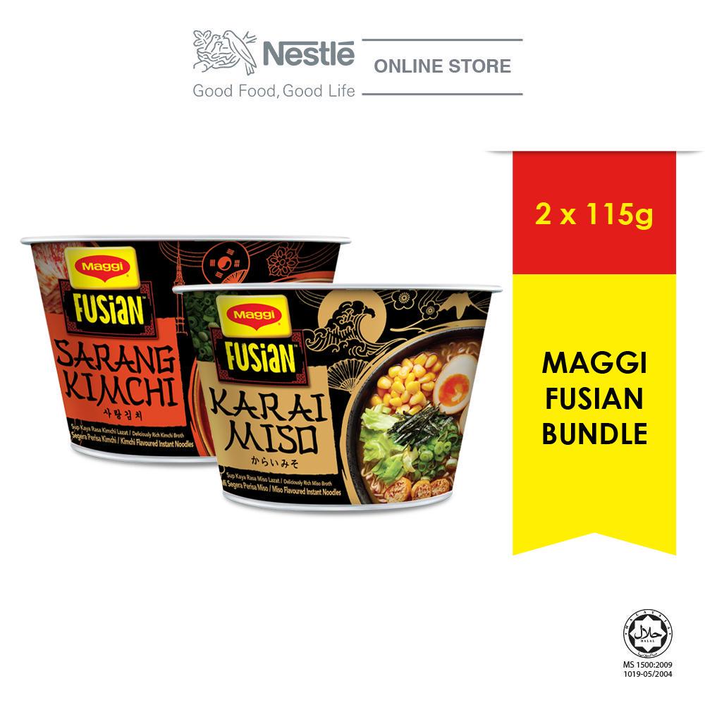 Maggi Fusian Sarang Kimchi 115g + Maggi Fusian Karai Miso 115g Shopee