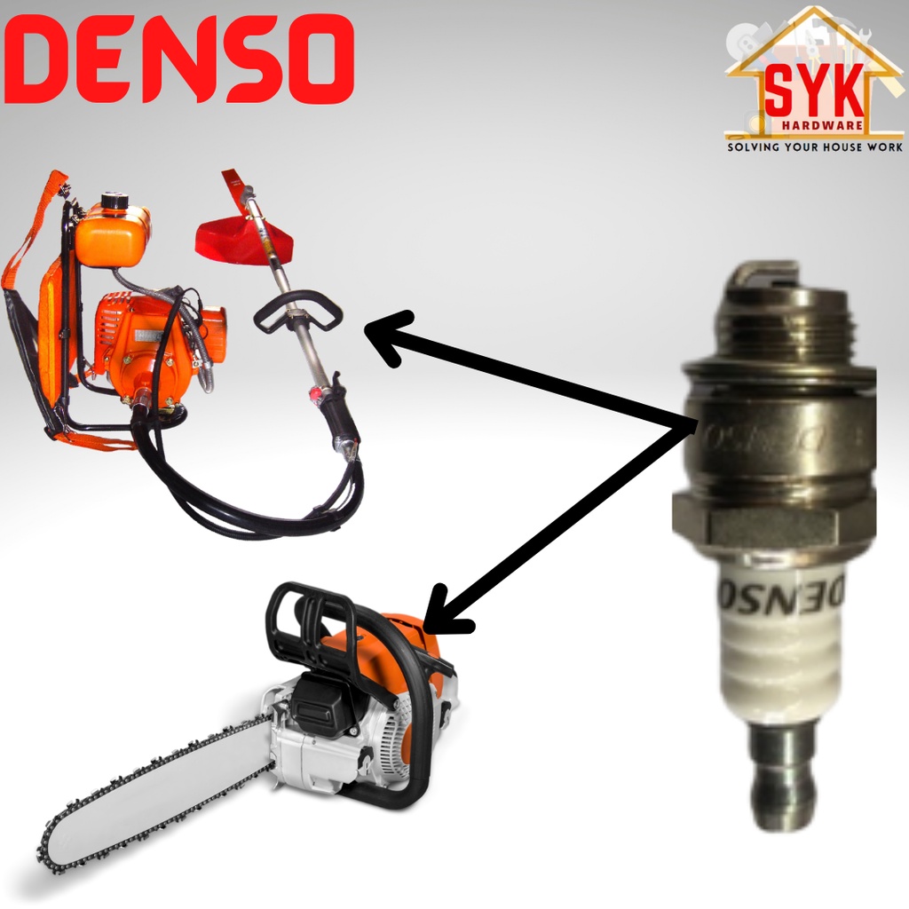 SYK DENSO Spark Plug Brush Cutter / 100 Original Plug Engin Mesin