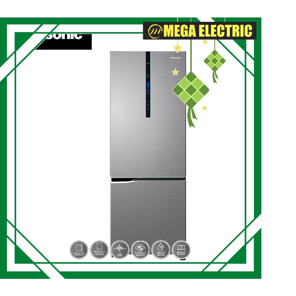 Panasonic Refrigerator (322L) ECONAVI Inverter Bottom Freezer Fridge NR