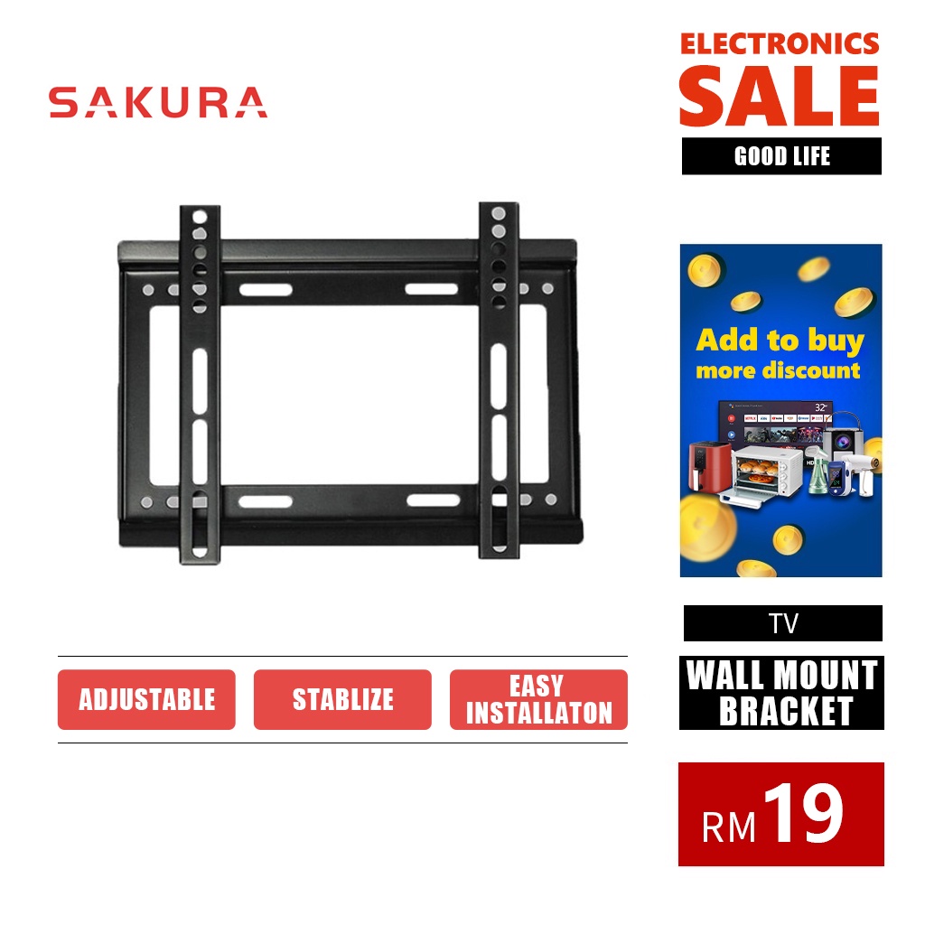 TV Wall Mount/Bracket/Lcd/Led/Flat/Panel Full Set With Screw (14 42