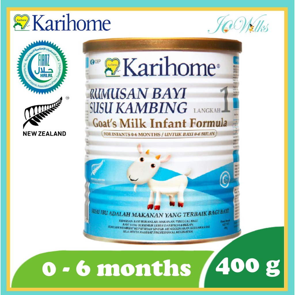 KARIHOME STEP 1 Goat Milk Infant Formula Susu Kambing 400g