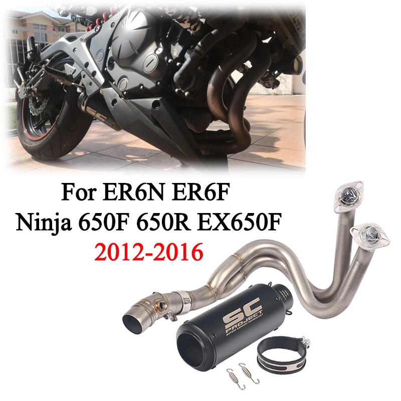 Motorcycle Yoshimura Exhaust For Kawasaki ER6N ER6F 20102016 versys