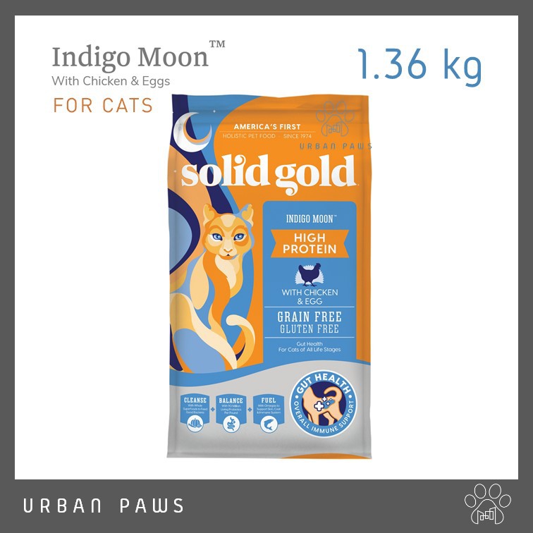 Solid Gold Cat FoodIndigo Moon Chicken And Egg Formula Size 1.36 kg