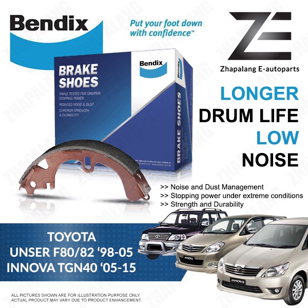 Toyota Unser / Innova Bendix Brake Shoe Lining DS2335 Rear Shopee