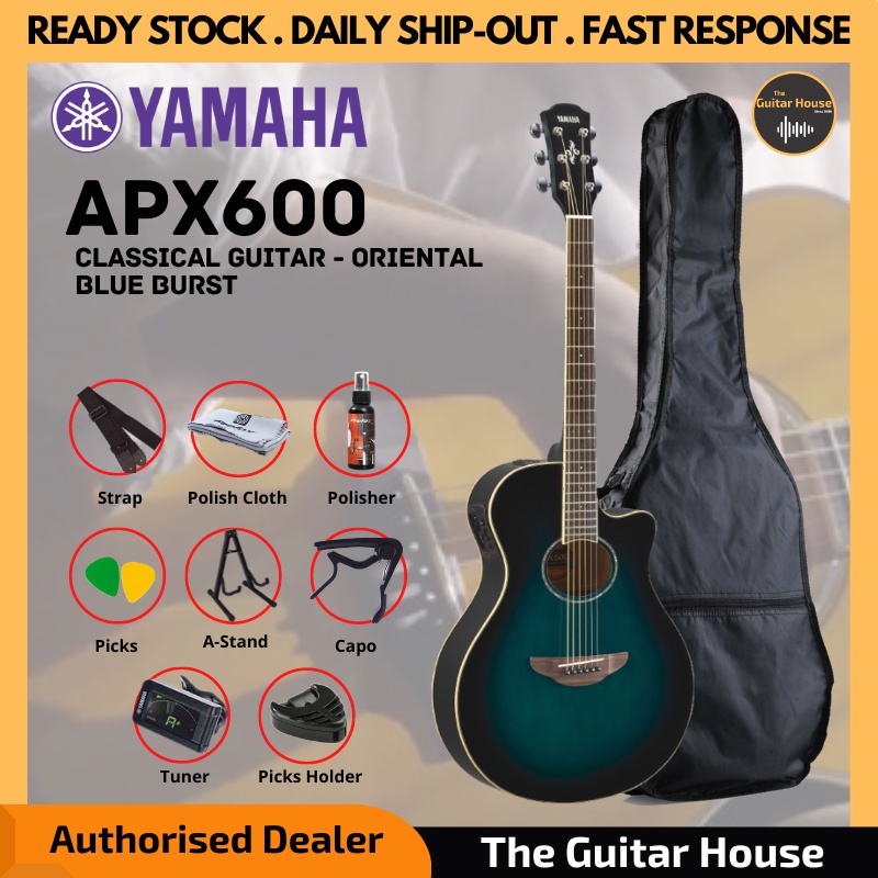 Yamaha APX600 Thinline Cutaway AcousticElectric Guitar Oriental