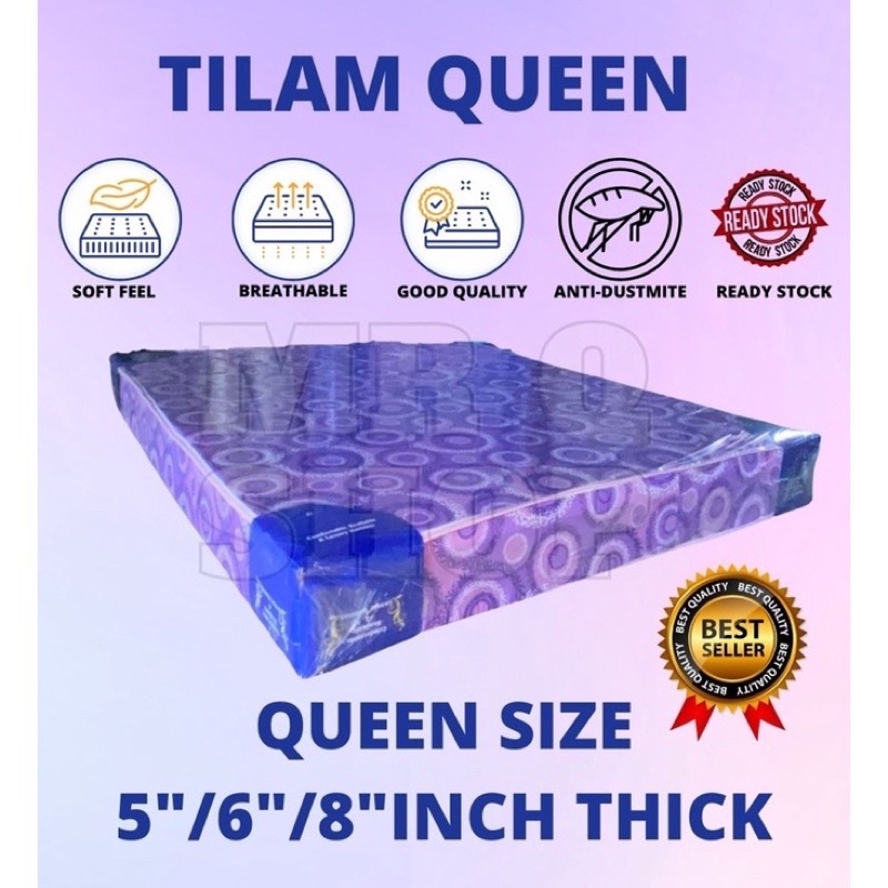 Queen Size Mattress 5"/6"/8" direct from Factory / tilam borong terus