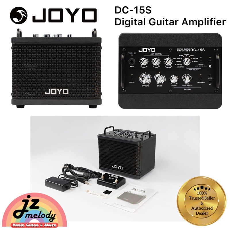 Joyo DC15S 15W Digital Guitar Amplifier Rechargeable Bluetooth With 9