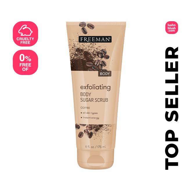 Freeman Beauty Exfoliating Coffee Body Sugar Scrub 175ml (Expiry Date