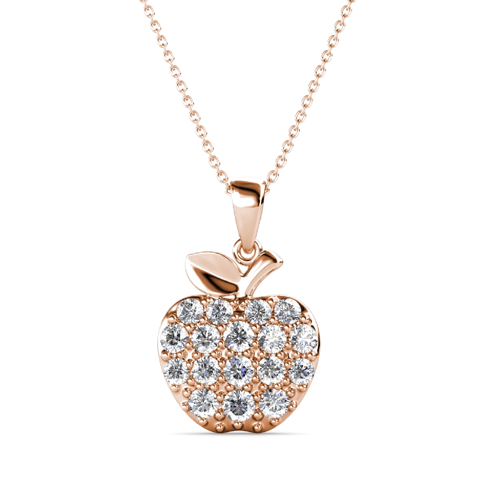 Her Jewellery Little Apple Pendant Necklace (2 Colours