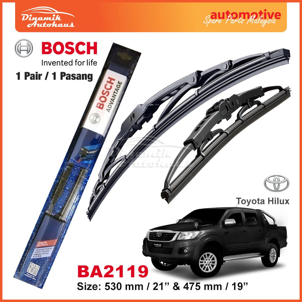 Toyota Hilux Vigo Car Front Windscreen / Windshield Wiper Blade Size 21