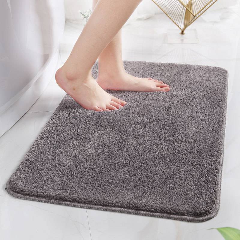 Solid Color Mat Carpet Bathroom Bathroom Door Pad Water Absorption Anti