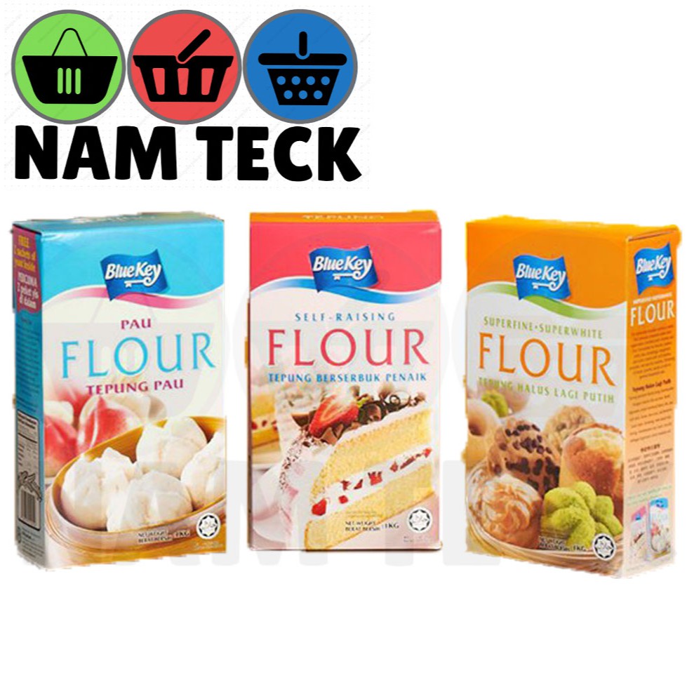 BLUE KEY FLOUR (SELFRAISING/PAU/SUPERFINE) 1KG Shopee Malaysia