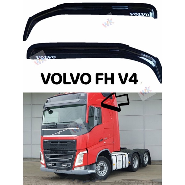 Volvo Trucks Door Visor Model FH V4 Wind Deflector Complete Set 2