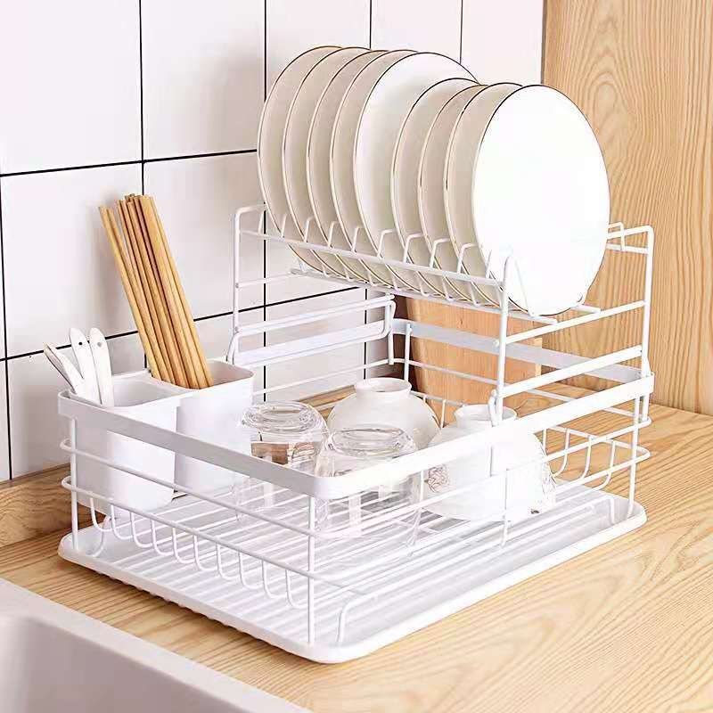 Double layer japanese dish rack/rak pinggan dua tingkat/rak pinggan