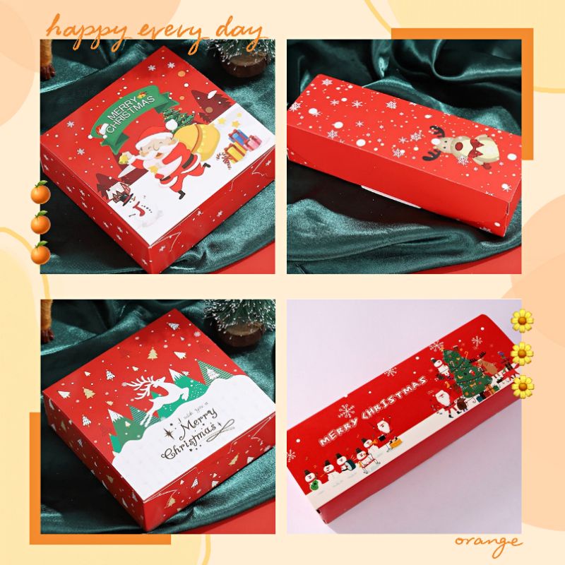 Christmas Gift Box Cookies Snowflake Candy Chocolate Pastry Box / 圣诞包装盒/Christmas Box/2023