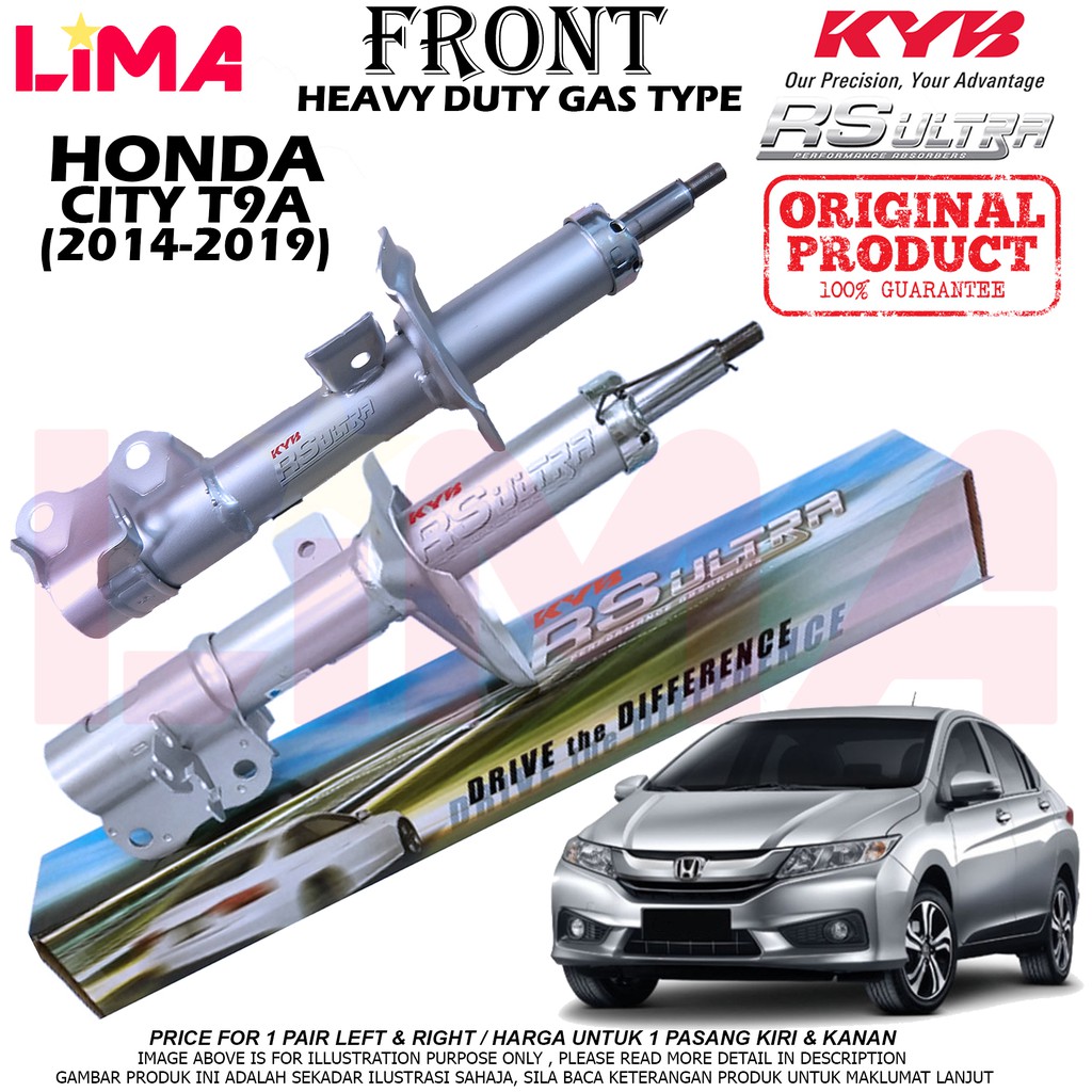 [1 PAIR] HONDA CITY T9A GM6 FRONT SHOCK ABSORBER RS ULTRA ( HEAVY DUTY