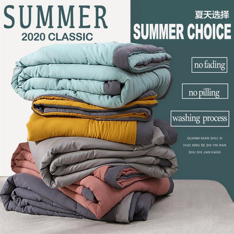 COTTON BLANKET QUILT SOFT COMFORTER KING SIZES 200*220cm WASHABLED