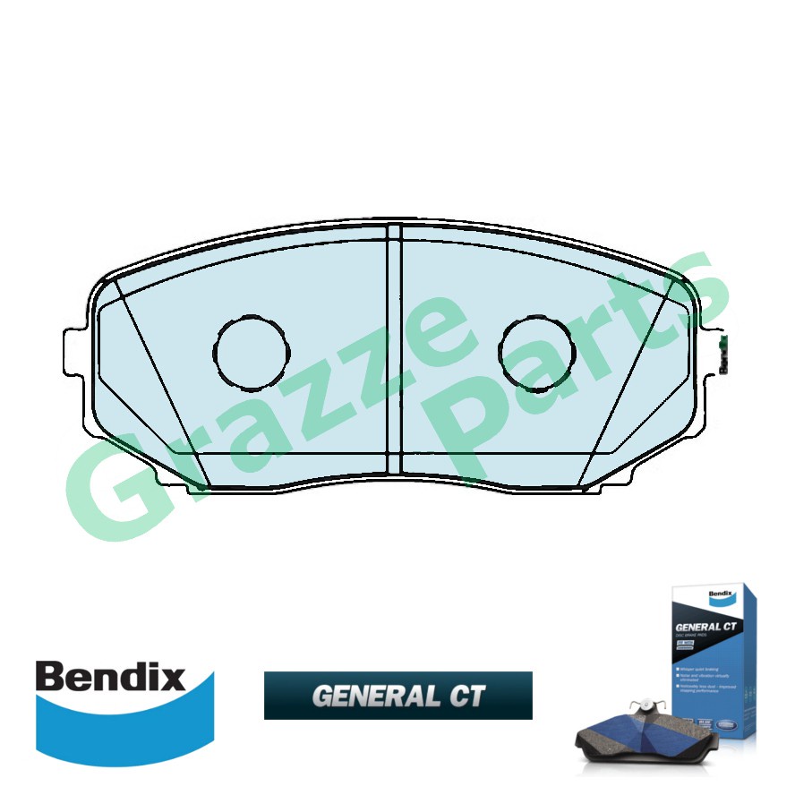 Bendix General CT Disc Brake Pad Front for DB1916 Mazda CX7 CX9
