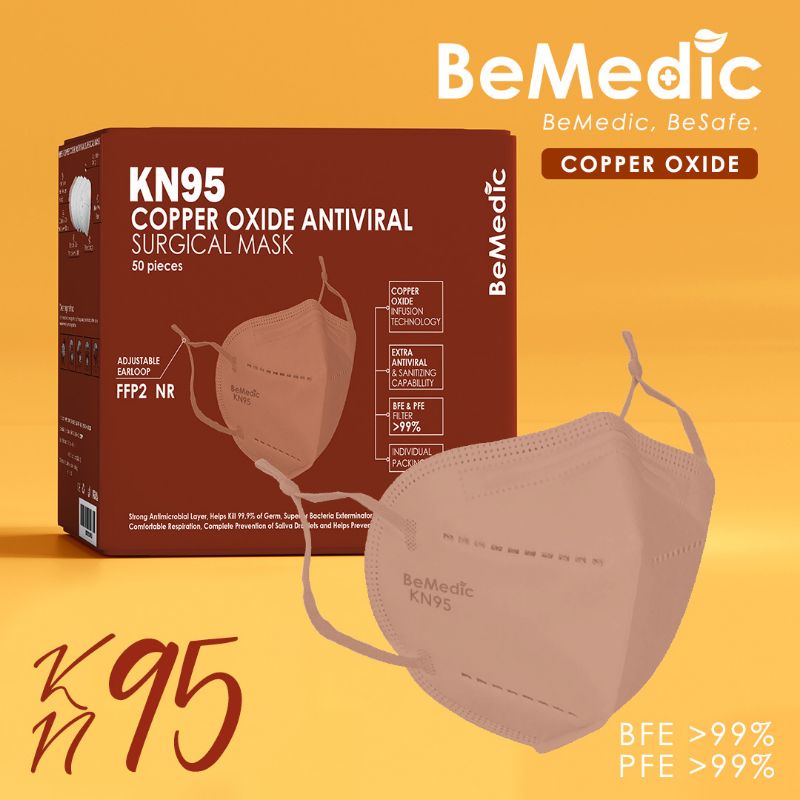 BEMEDIC KN95 COPPER OXIDE ANTIVIRAL SURGICAL MASK 50S Shopee Malaysia
