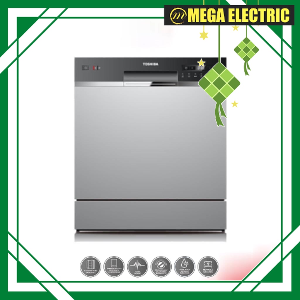 Toshiba DW08T1(S)MY Tabletop Dishwasher Shopee Malaysia