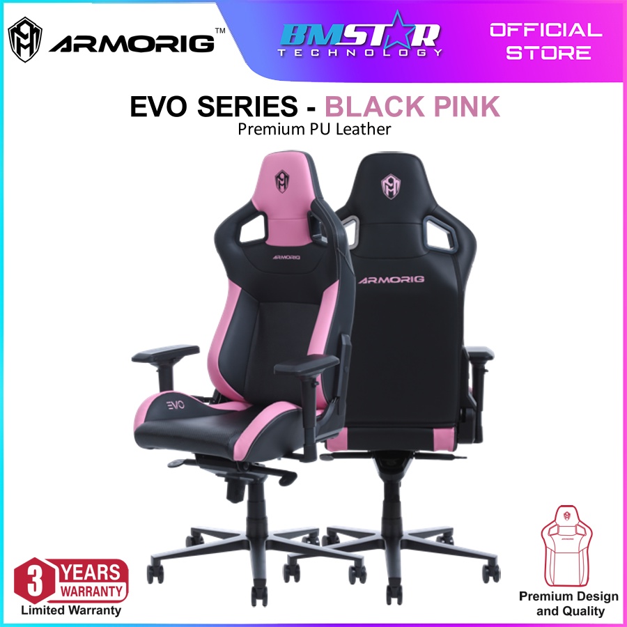 ARMORIG EVO SERIES BLACK PINK Premium Quality PU Leather Adjustable