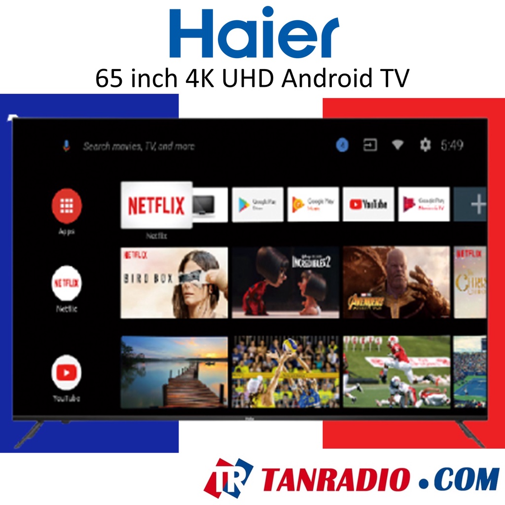 Haier 65" 4K UHD Smart TV H65K66UG Shopee Malaysia