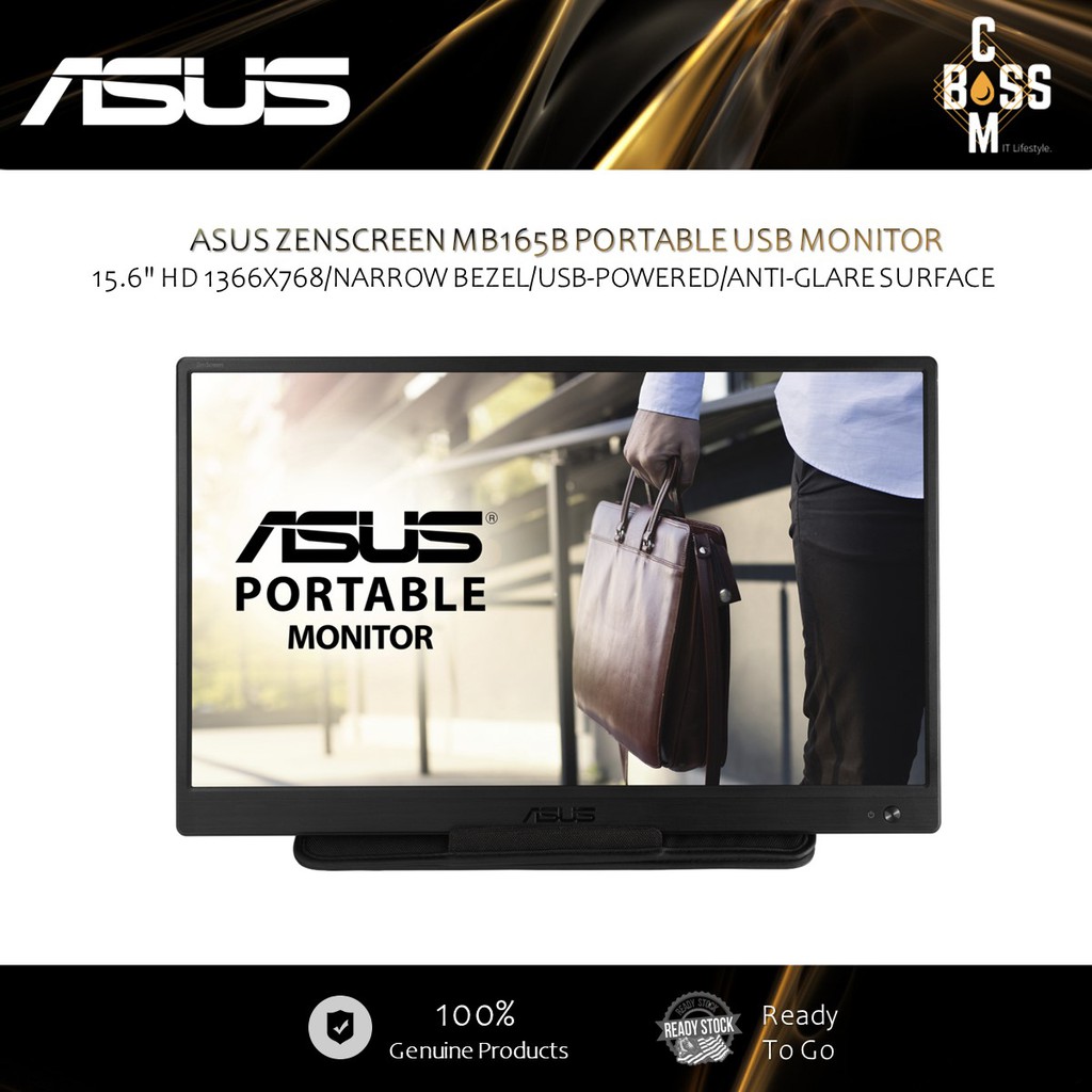 *ORIGINAL* ASUS ZENSCREEN MB165B PORTABLE USB MONITOR (15.6" HD