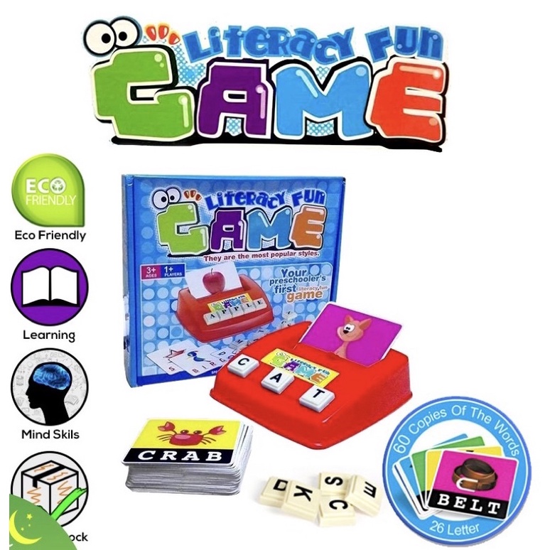 Literacy Fun Family Vocabulary Spelling Game Learning Kids Shopee