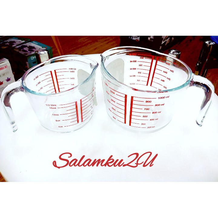 Measuring Cup Tempered Glass Heat Resistant MICROWAVE HEAT PROOF GLASS