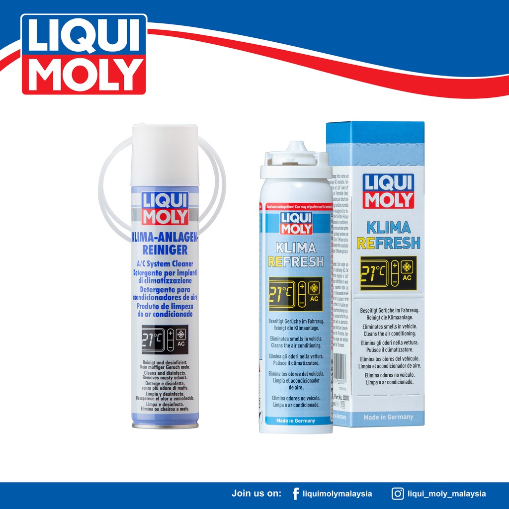 COMBO SALE!!! LIQUI MOLY A/C SYSTEM CLEANER + KLIMA FRESH 4087/20000