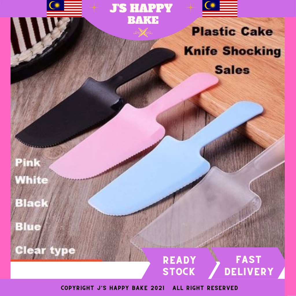 (Ready Stock) Disposable Cake Knife Plastic Knife Birthday Cake Knife