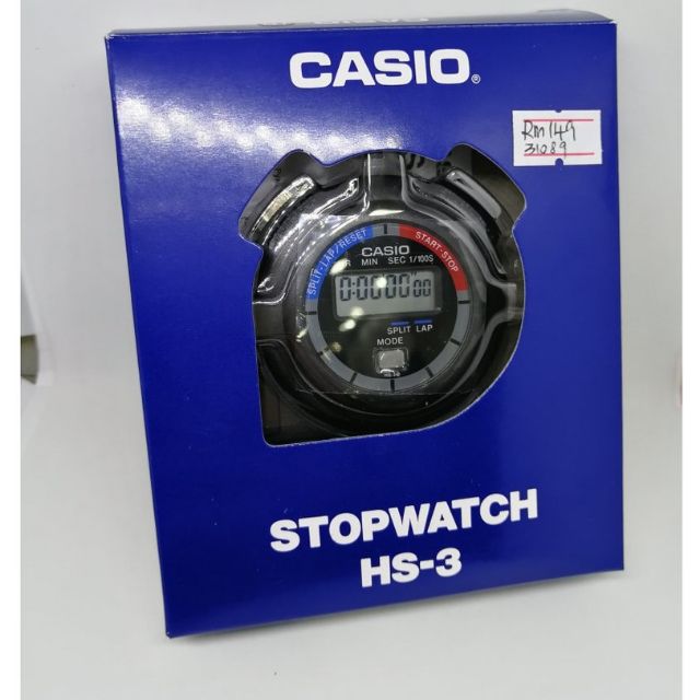 CASIO HS3 ORIGINAL STOPWATCH (1 YEAR WARRANTY) Shopee Malaysia