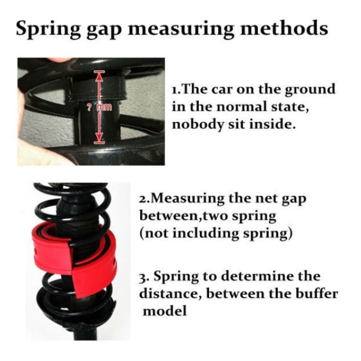 2PCS GETAH PELAPIK SPRING KERETA Ori AMT Coil Spring Buffer silicone