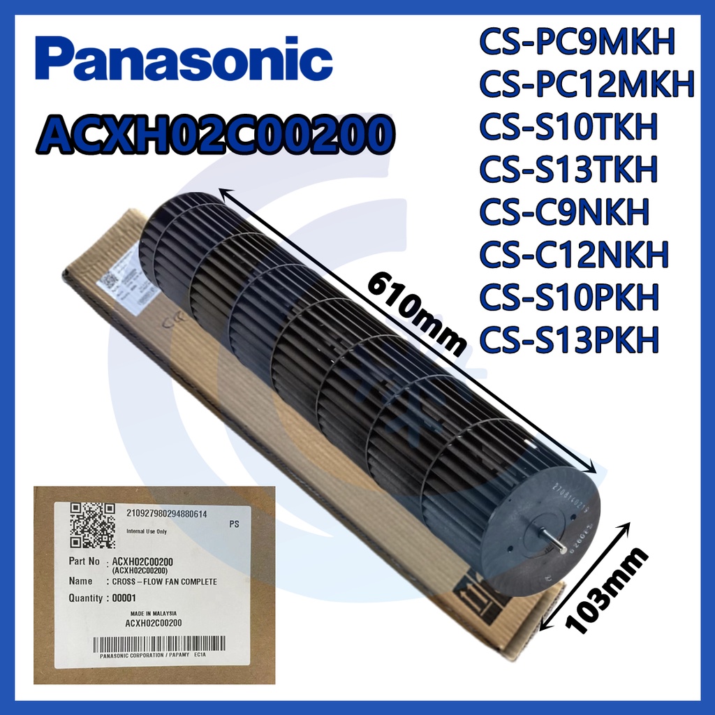Genuine Part PANASONIC Blower Wheel (CROSS FLOW FAN) CSPC9MKH CS