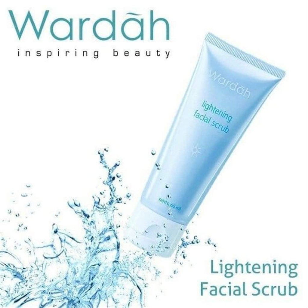Wardah Lightening Facial Scrub 60ml With Licorice Extract & Gentle
