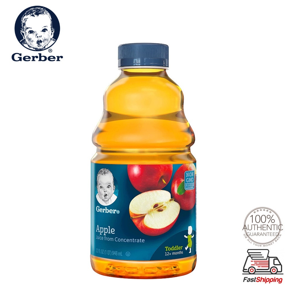 Gerber 100 Apple Juice, Suitable For Toddlers 12 Months & Above, 946ml