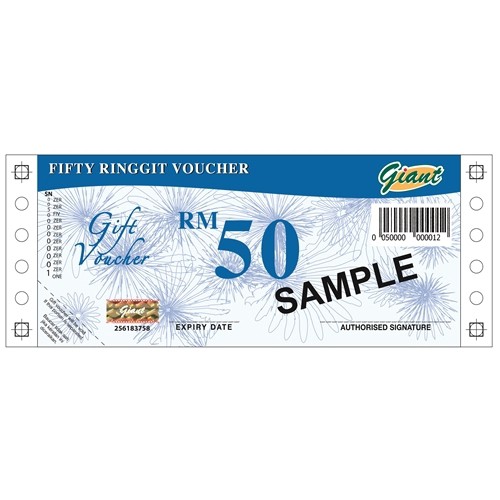 Giant Rm50 cash voucher for shopping mall gift Shopee Malaysia
