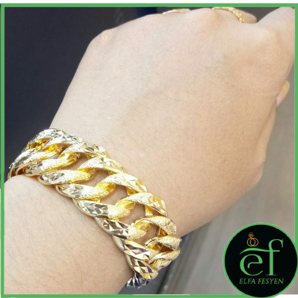 GELANG COCO LIPAN(2CM) EMAS KOREA 24K Shopee Malaysia