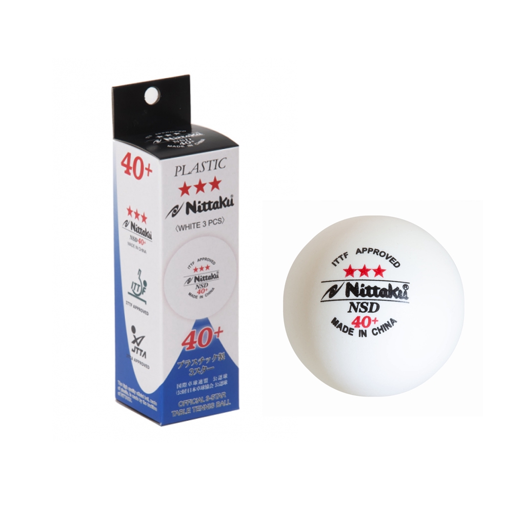 Nittaku 40+ 3 Star Table Tennis TT Bola Ping Pong Ball (3 in 1