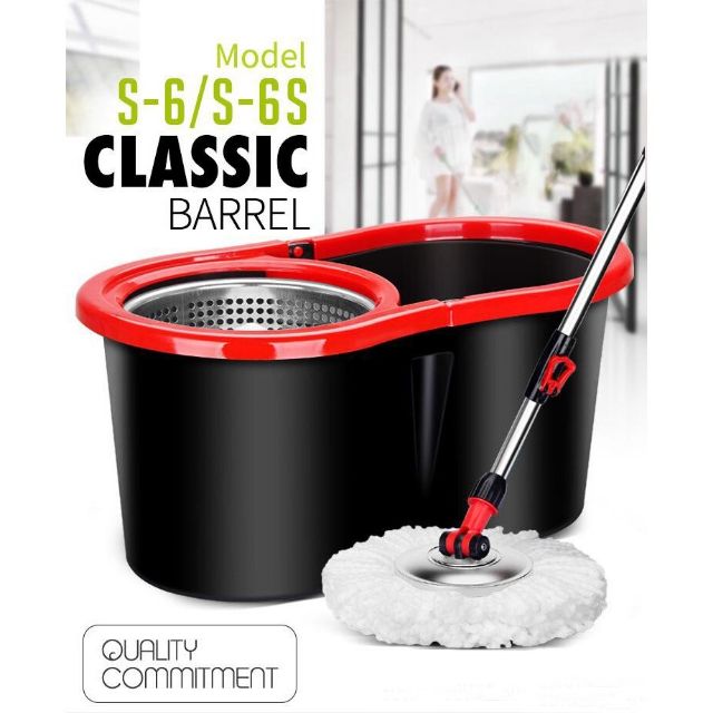 (Hot Price) EASY MOP STAINLESS STEEL BASKET + MOP HEADS Shopee Malaysia