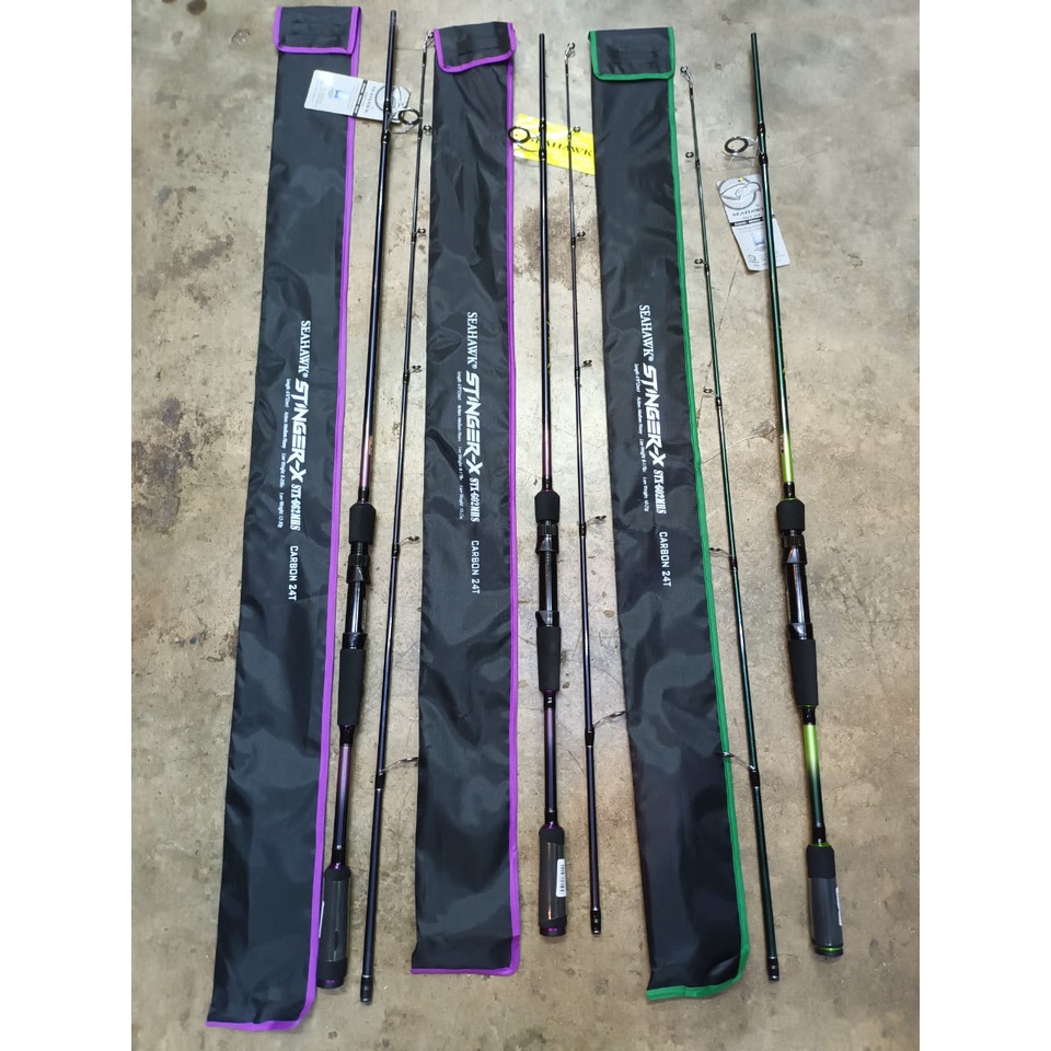 SEAHAWK STINGERX 602/662 spinning Fishing Rod Shopee Malaysia