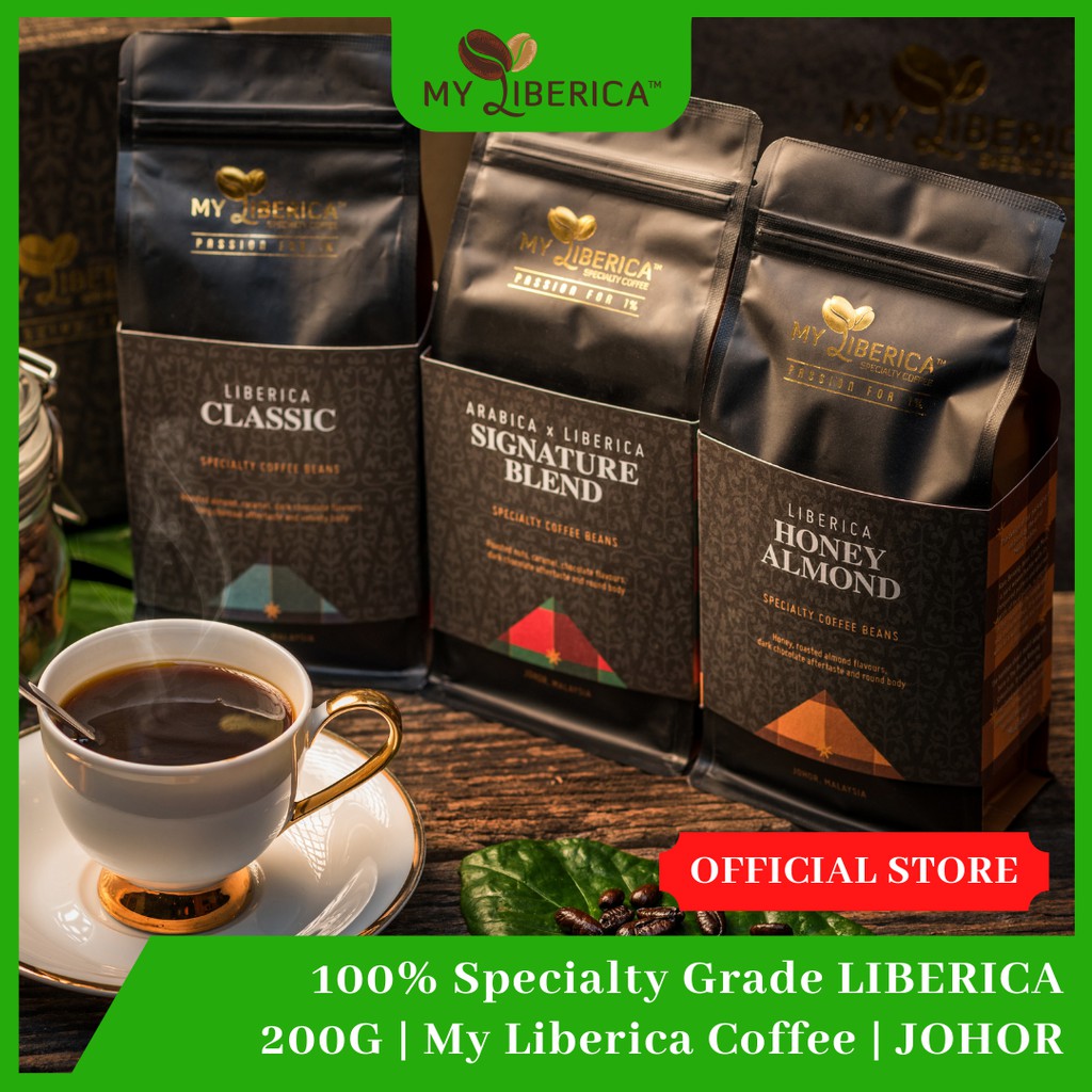 [ MY LIBERICA ] Roasted Coffee Bean 200g Award Winning Farm Johor
