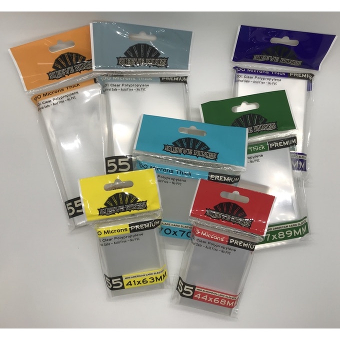 Sleeve Kings Premium Card Sleeves (VARIOUS SIZES) 100 microns thick
