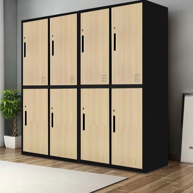 Multidoor locker staff locker steel wood grain office metal