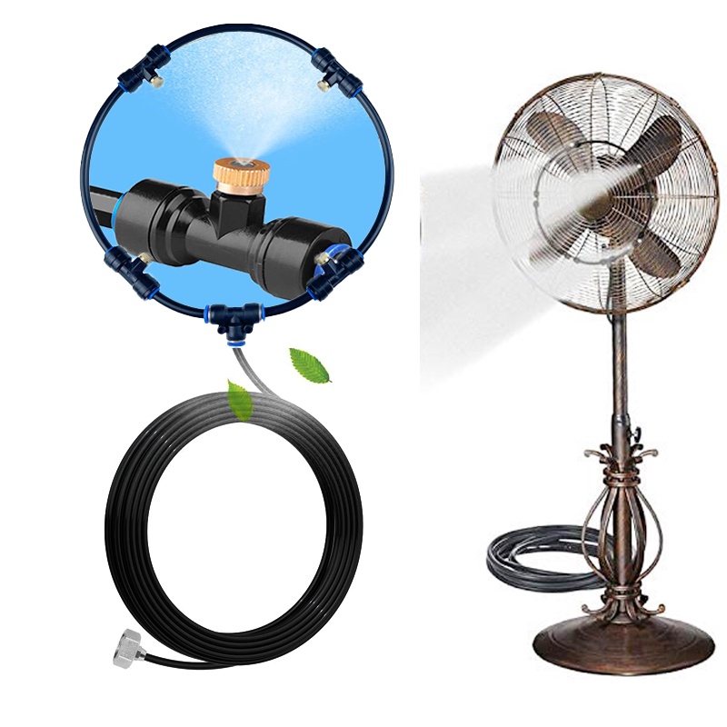 Outdoor Misting Fan Kit For Cooling Outdoor Misters Patio Water Cooling Porch Garden Yard