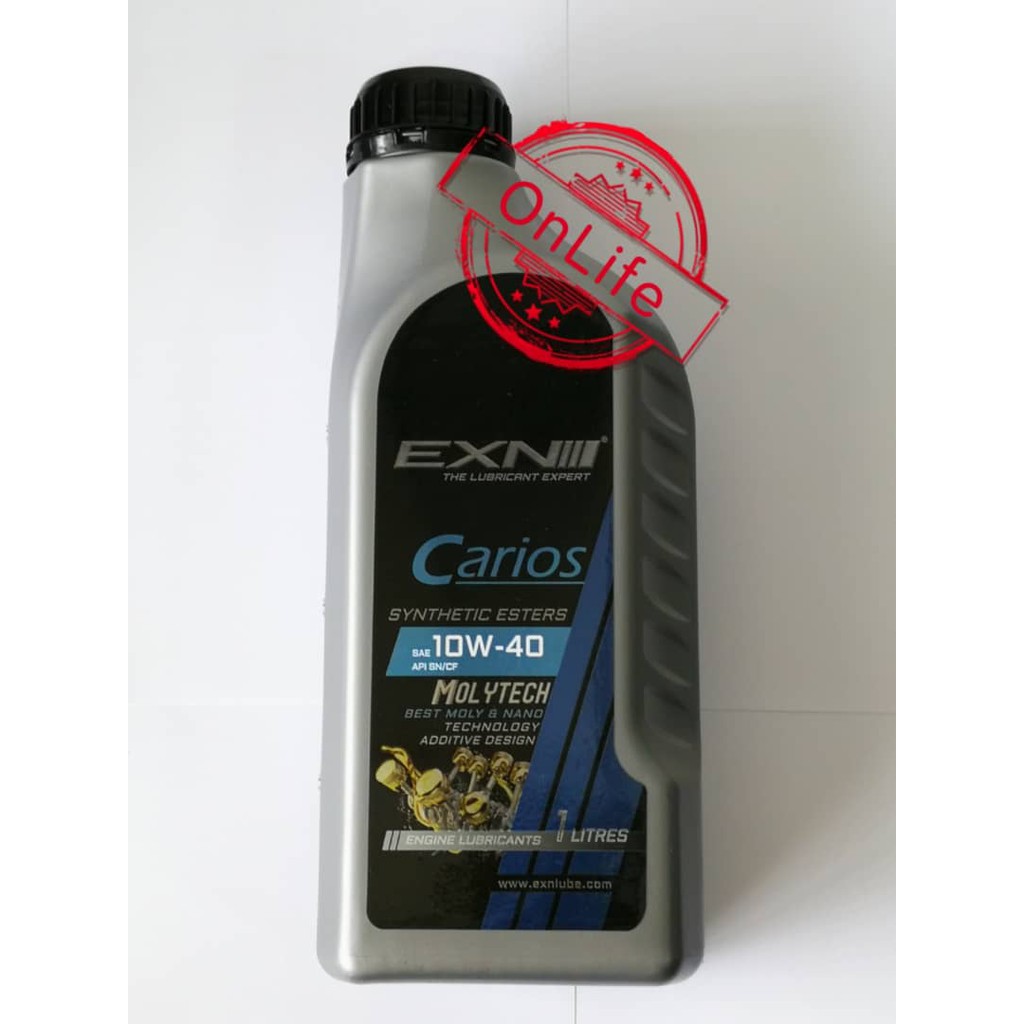 EXN CARIOS SAE 10W40 SEMI SYNTHETIC 1L MOLYTECH Shopee Malaysia