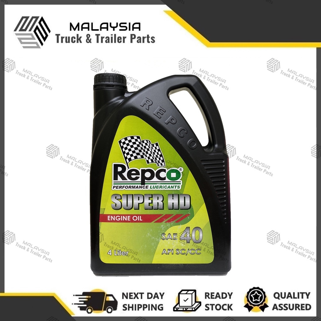 REPCO SUPER HD SAE40 API SC/CC MONOGRADE HEAVY DUTY ENGLINE OIL 4L Shopee Malaysia